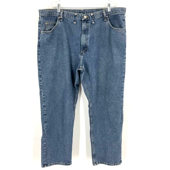 Wrangler Men’s Relaxed Fit Straight Leg Jeans Blue Size 44x30 - Picture 1 of 6